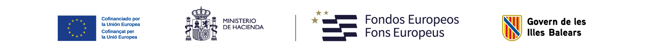 Cofinanciado por la Unión Europea, Ministerio de Hacienda, Fondos Europeos y Govern de les Illes Balears